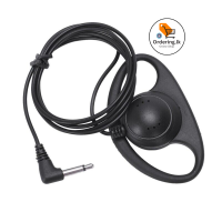 QUANBU Mono Headphone Headphone | Single earphone with flexible wire | jack for Laptop PC Skype VoIP ICQ