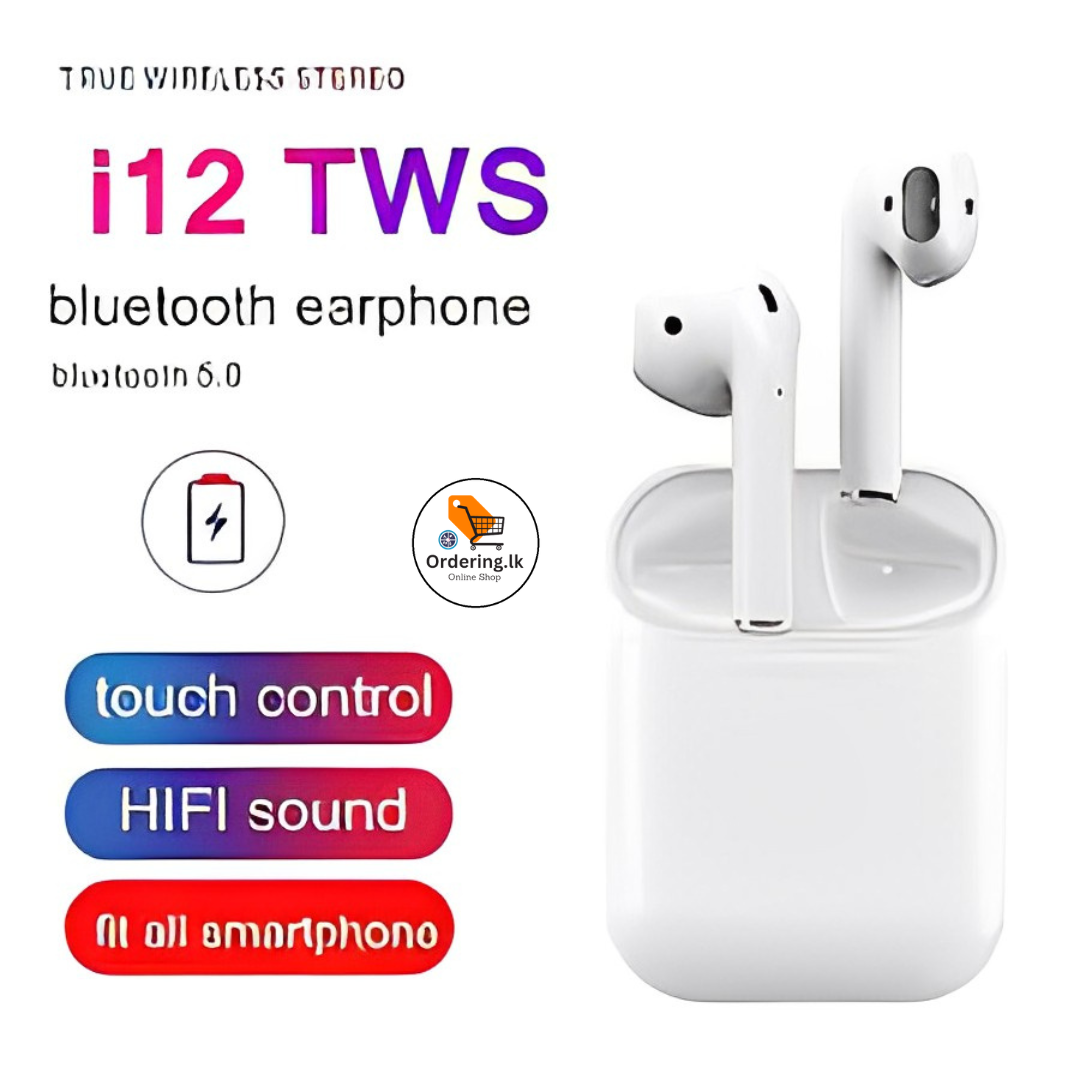 i12 TWS Bluetooth Headphones